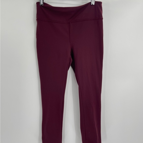 Free people movement active wear workout kali crop leggings wine red size small - Picture 5 of 13